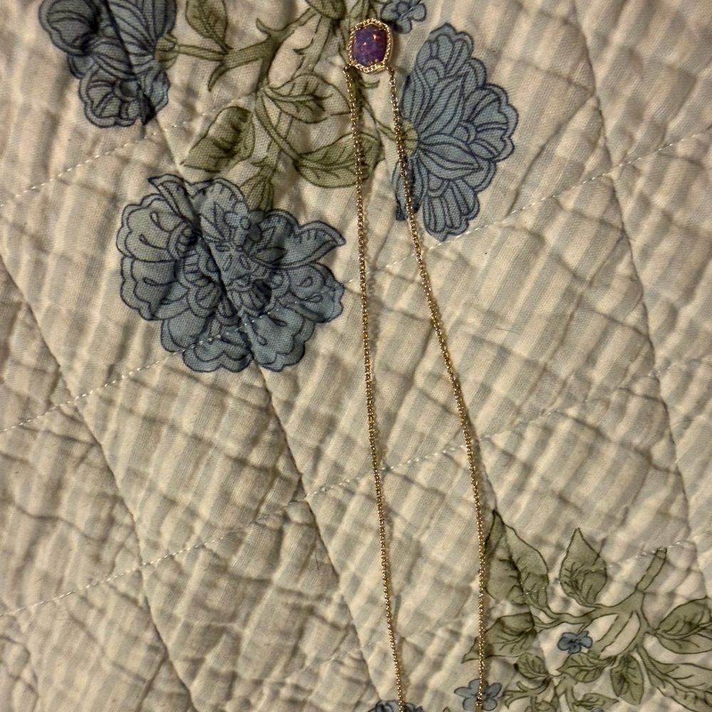 Kendra Scott Purple and Gold Necklace